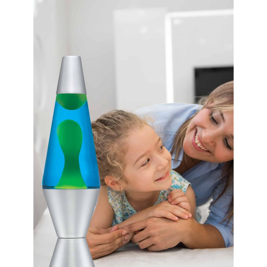 SCHYLLING Lava Lamp 14.5" Green Wax & Blue Liquid *In Store Pickup Only*