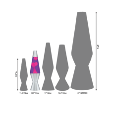 SCHYLLING Lava Lamp 14.5" Yellow Wax & Purple Liquid *In Store Pickup Only*