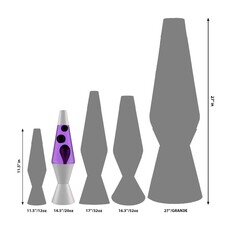 SCHYLLING Lava Lamp 14.5" Black Wax & Purple Liquid *In Store Pickup Only*
