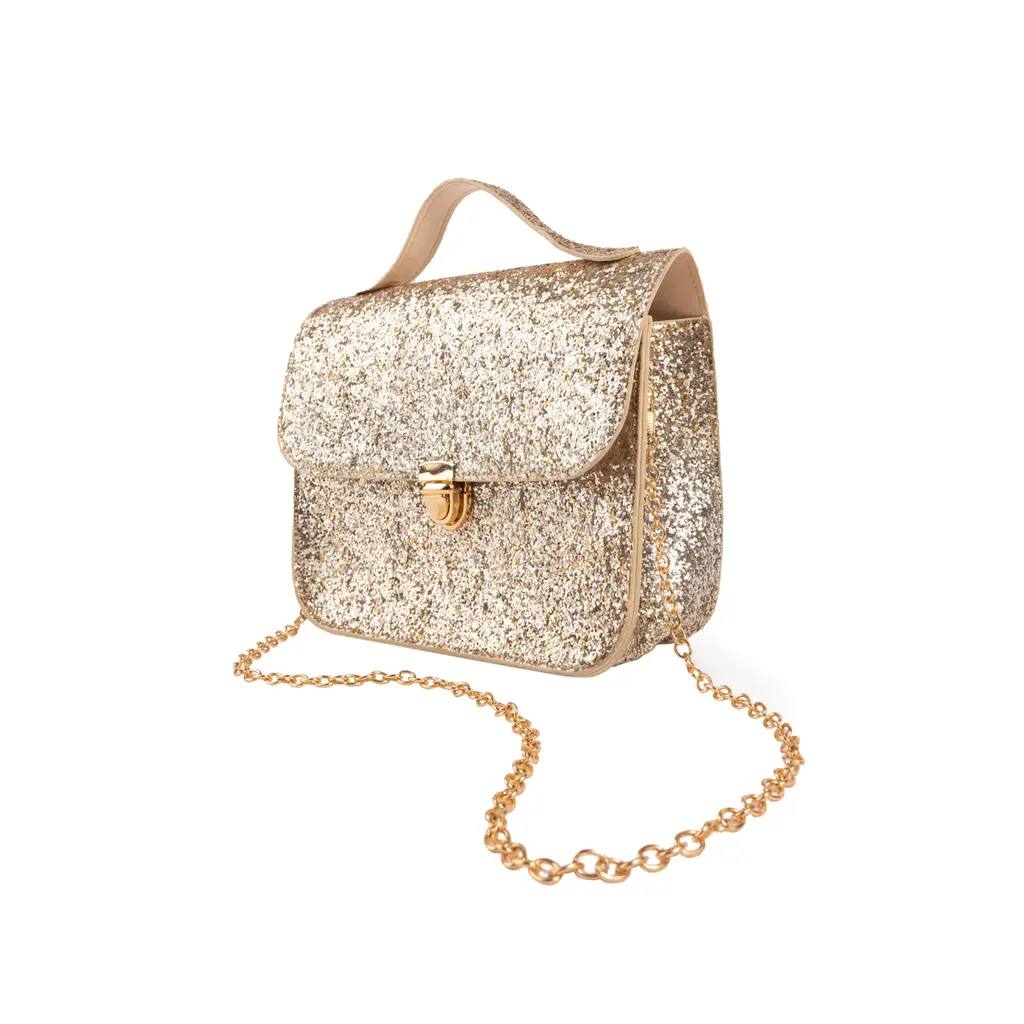 CREATIVE EDUCATION Skyline Sparkle Party Purse, Gold