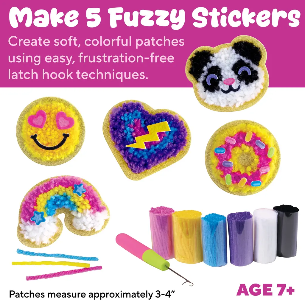 CREATIVITY FOR KIDS Make Your Own Latch N' Patch Fuzzy Stickers