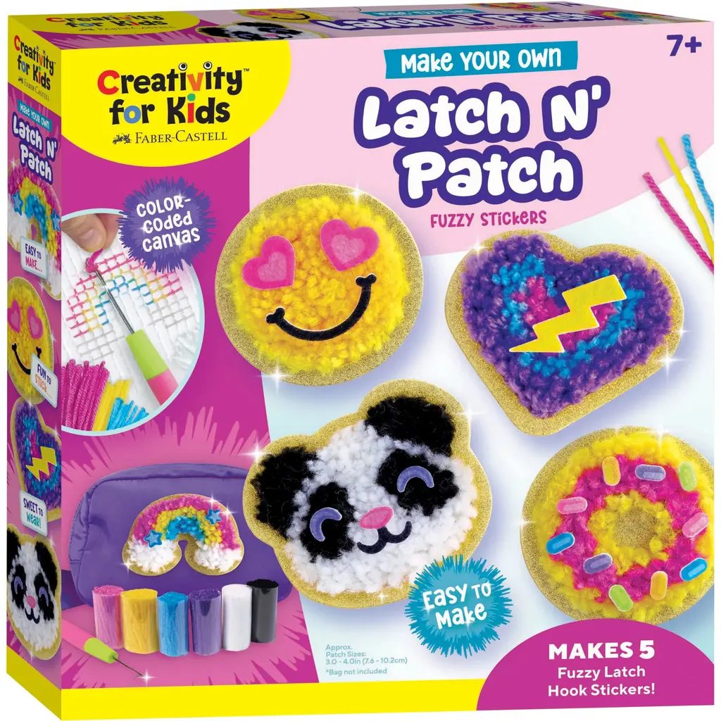 CREATIVITY FOR KIDS Make Your Own Latch N' Patch Fuzzy Stickers
