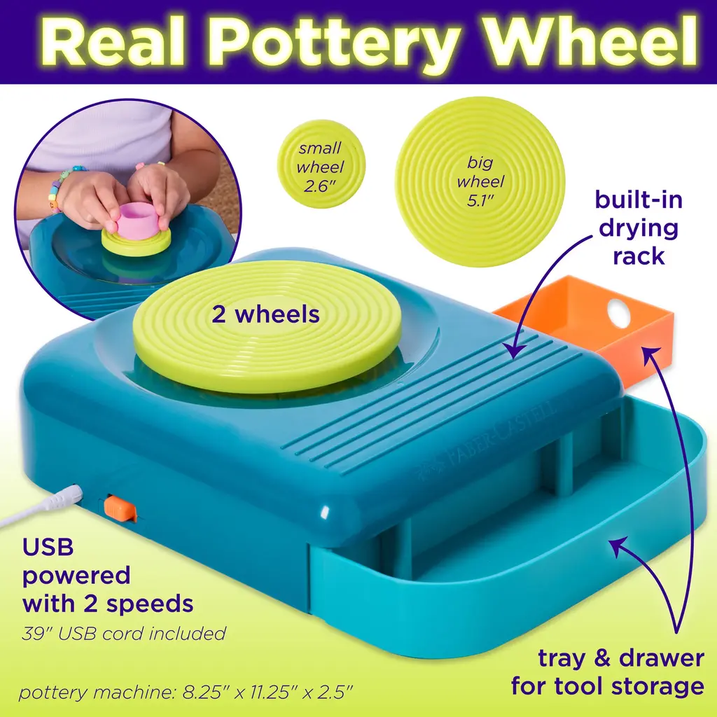 CREATIVITY FOR KIDS Neon Glow Pottery Studio