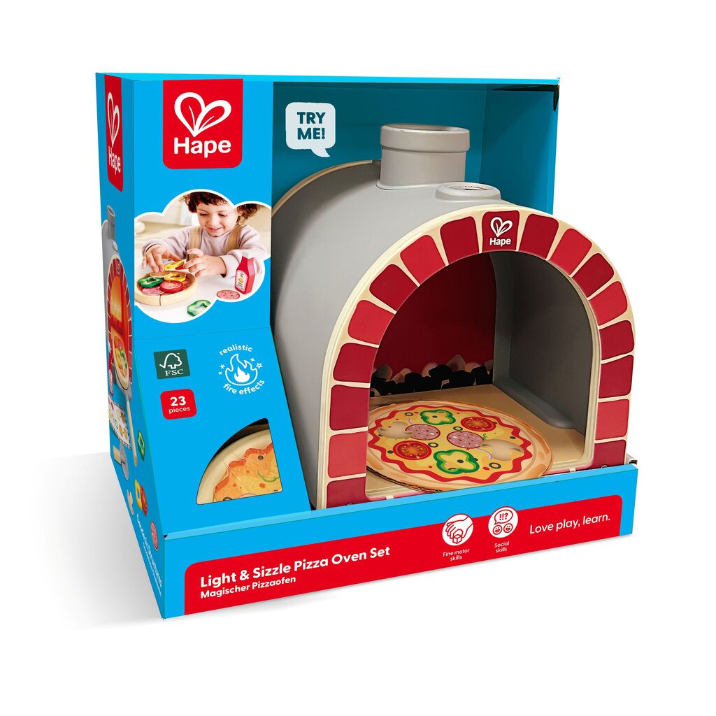 HAPE INTERNATIONAL Light & Sizzle Pizza Oven Set