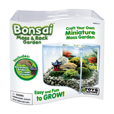 SILVER CIRCLE PRODUCTS Bonsai Moss & Rock Garden Wave Terrarrium