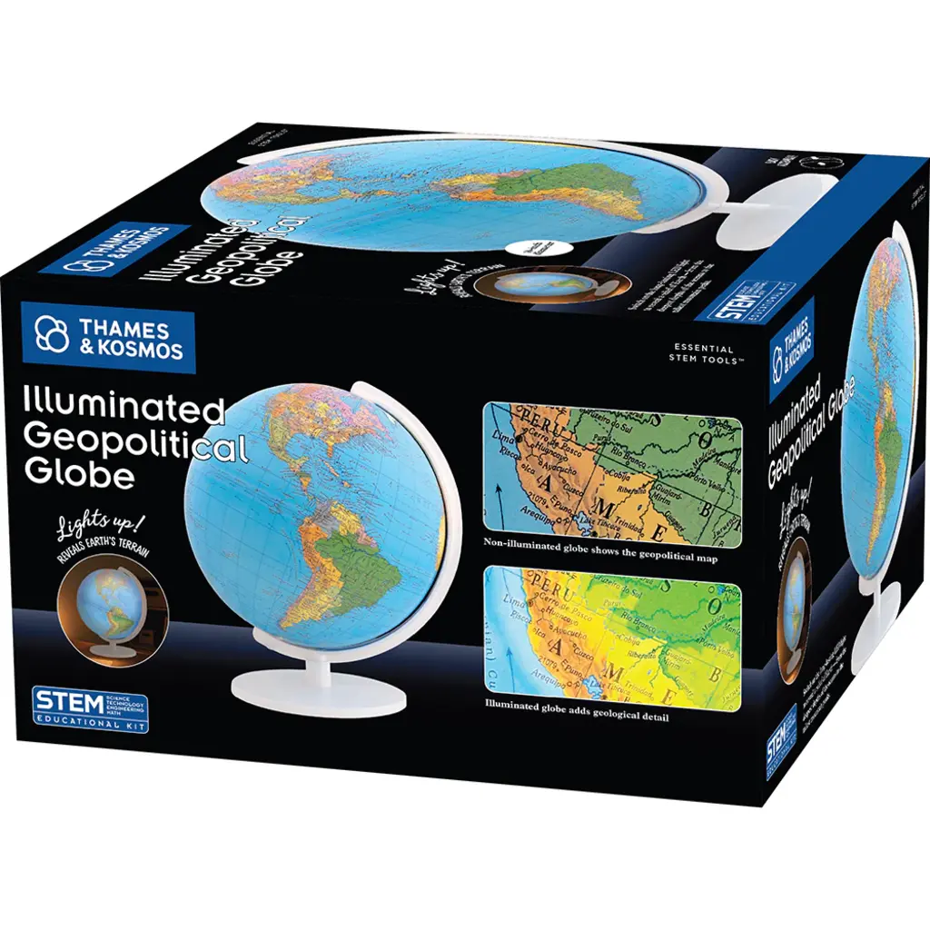 THAMES & KOSMOS Illuminated Geopolitical Globe