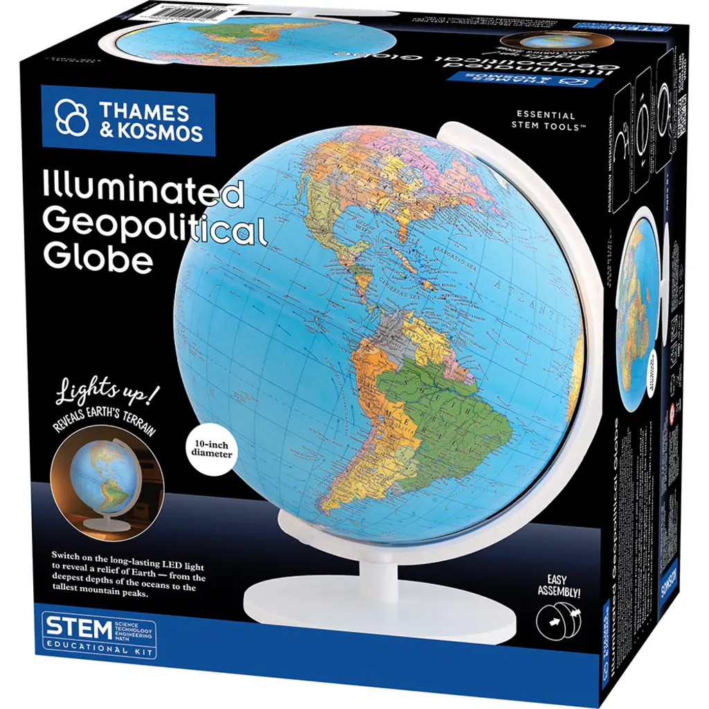 THAMES & KOSMOS Illuminated Geopolitical Globe