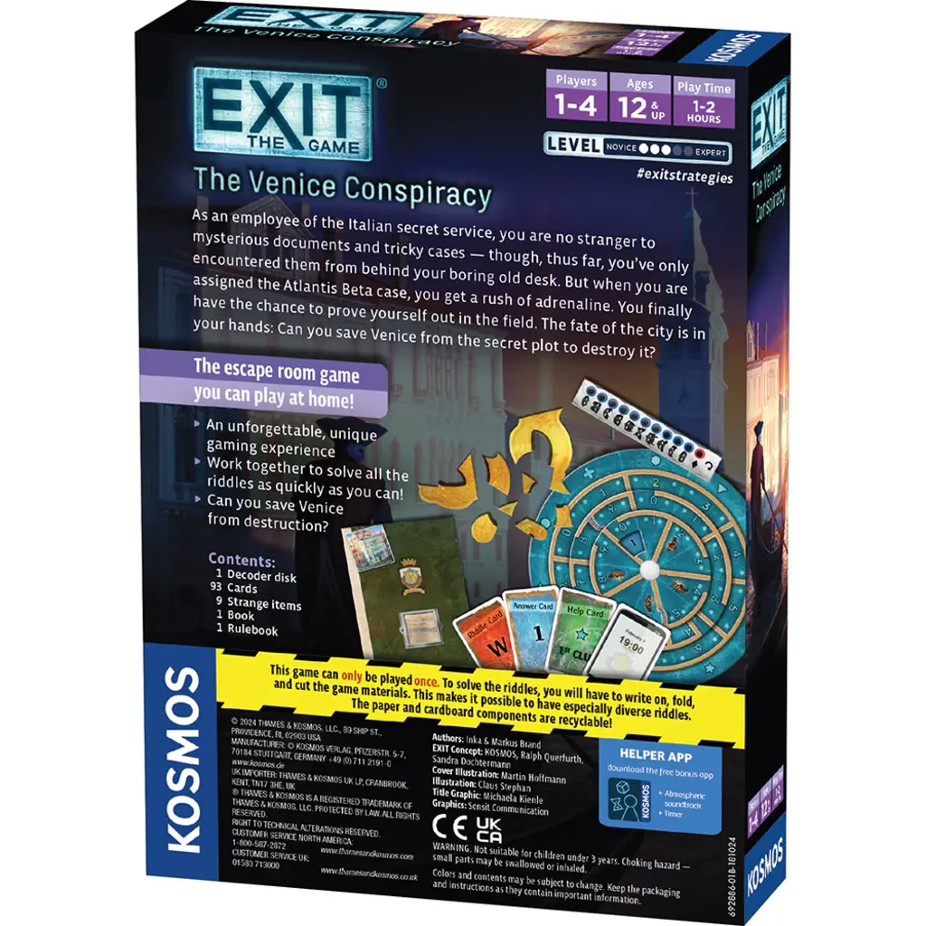 THAMES & KOSMOS EXIT: The Game - Venice Conspiracy