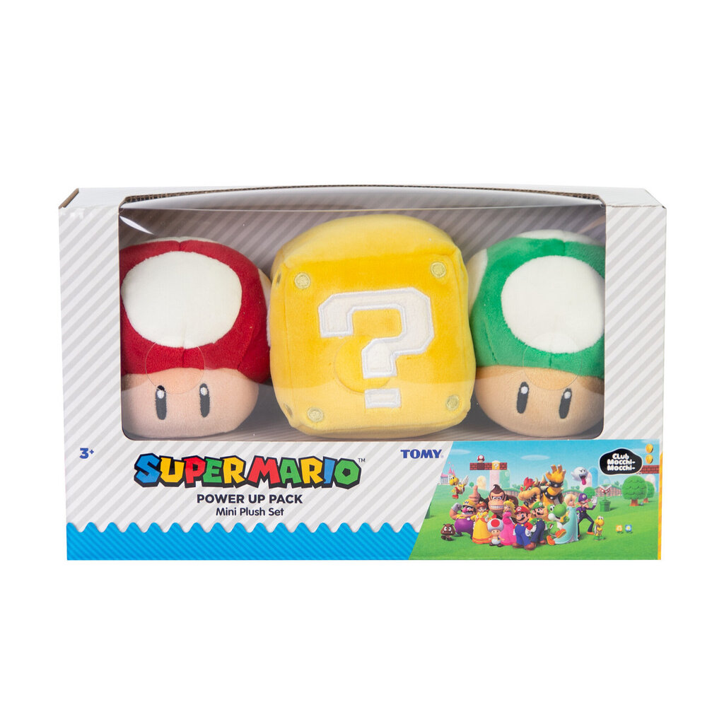 TOMY Super Mario Power Up Pack Mini Plush Set