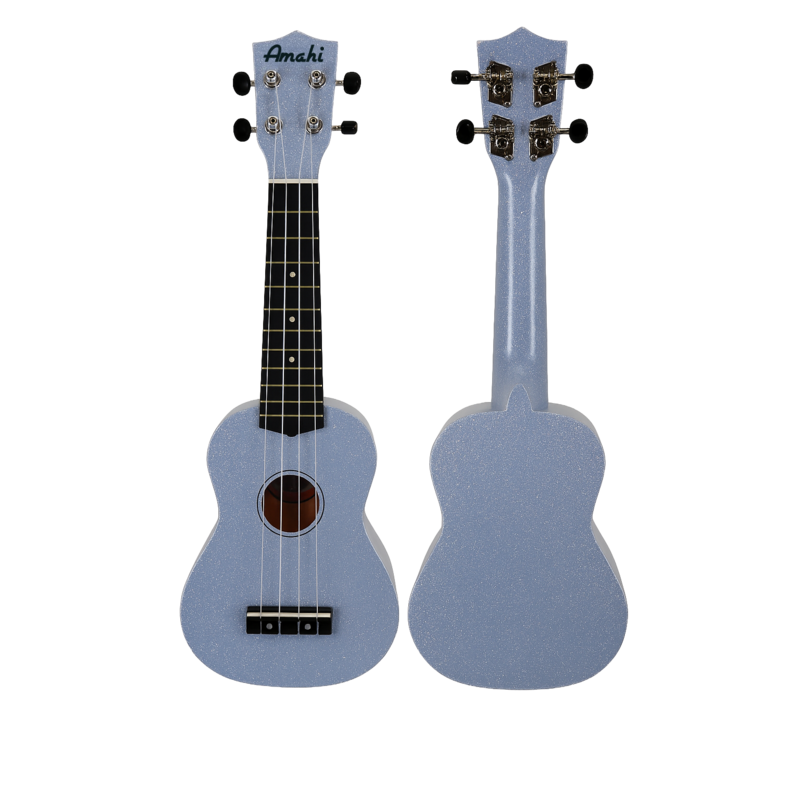 AMAHI UKULELES Moonbeam Blue Glitter Ukulele