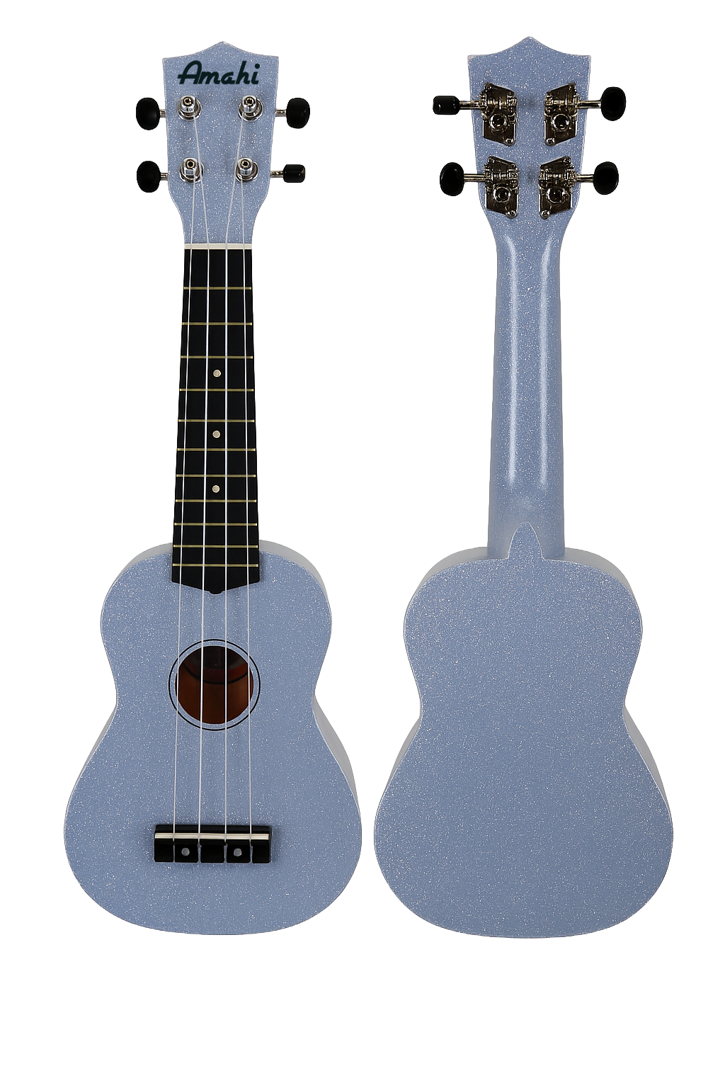 Moonbeam Blue Glitter Ukulele