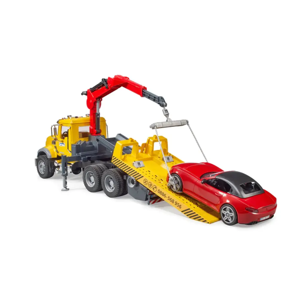BRUDER TOYS AMERICA INC MACK Granite Tow Truck with Roadster