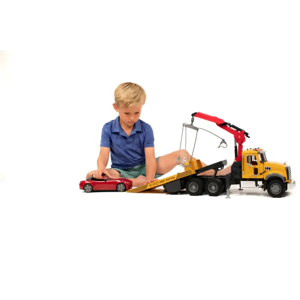 BRUDER TOYS AMERICA INC MACK Granite Tow Truck with Roadster