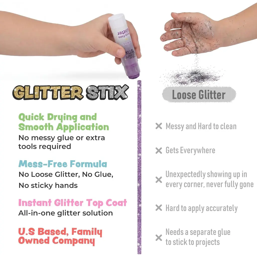 PENCIL GRIP Glitter Stix 12 pc Set