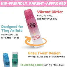 PENCIL GRIP Glitter Stix 12 pc Set