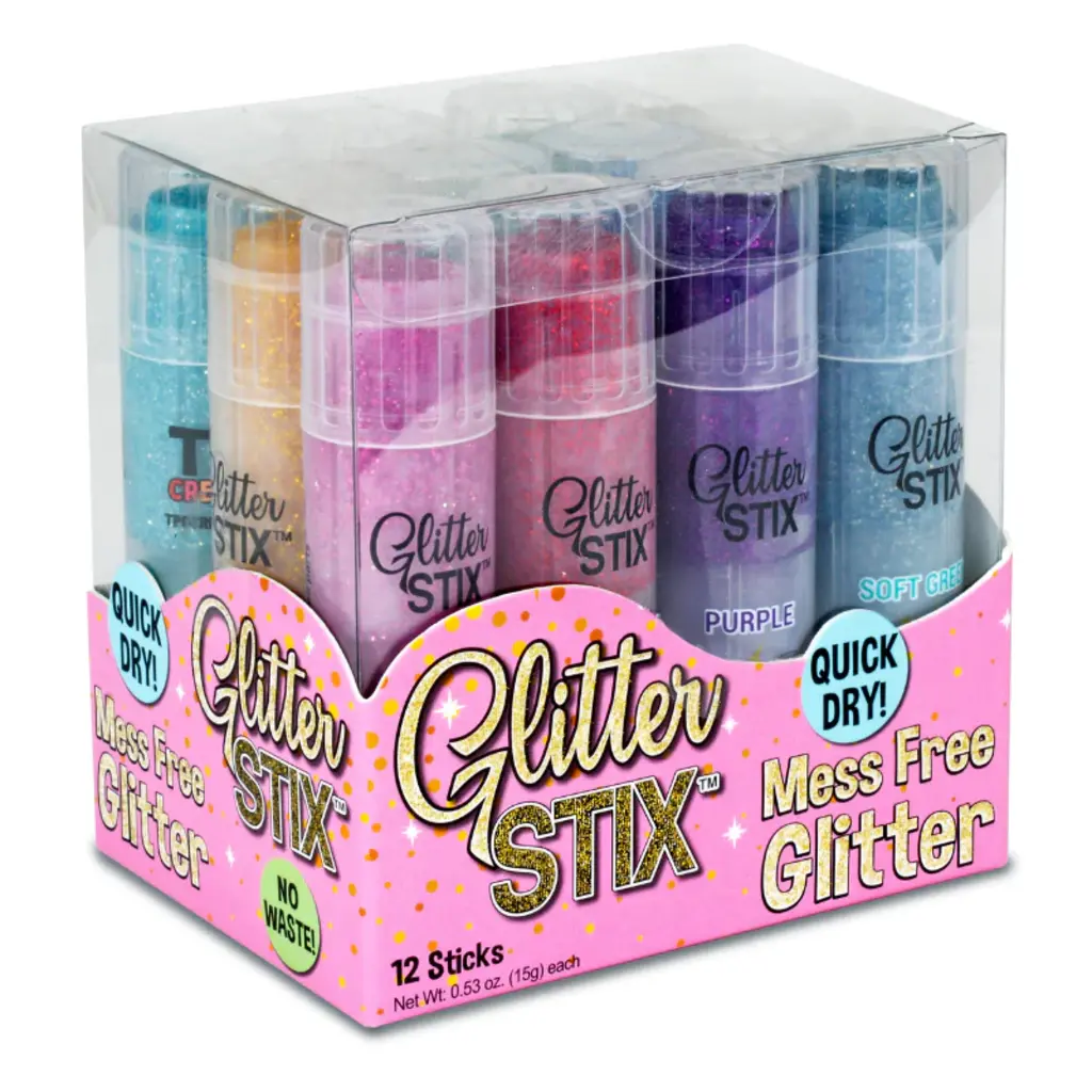 PENCIL GRIP Glitter Stix 12 pc Set