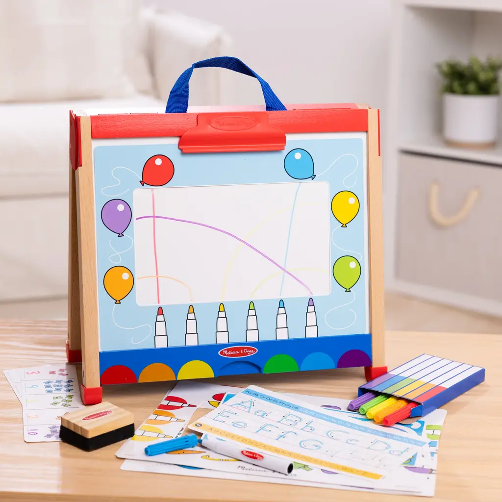 MELISSA & DOUG Take-Along Activity Easel
