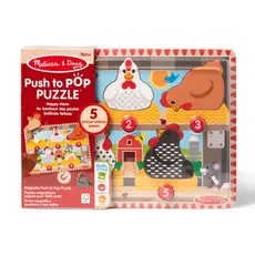 MELISSA & DOUG Push to Pop Puzzle Happy Hens