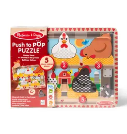 MELISSA & DOUG Push to Pop Puzzle Happy Hens