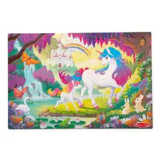 MELISSA & DOUG Glow in the Dark Floor Puzzle - Magical Unicorn