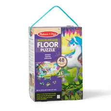 MELISSA & DOUG Glow in the Dark Floor Puzzle - Magical Unicorn