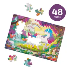 MELISSA & DOUG Glow in the Dark Floor Puzzle - Magical Unicorn
