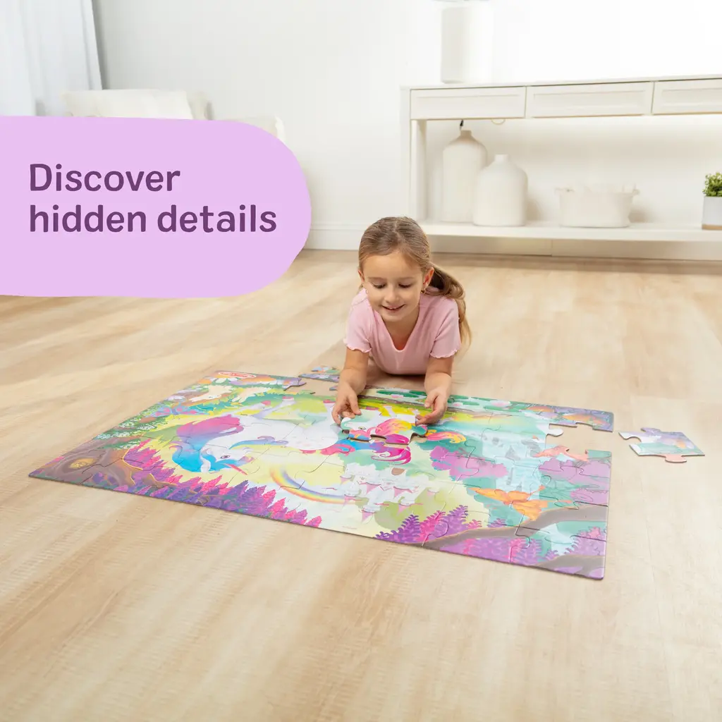 MELISSA & DOUG Glow in the Dark Floor Puzzle - Magical Unicorn