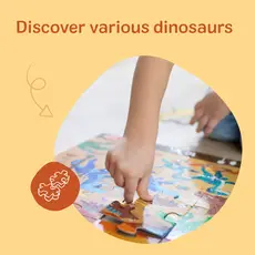 MELISSA & DOUG New Land Of Dinosaur Floor Puzzle 48 pc