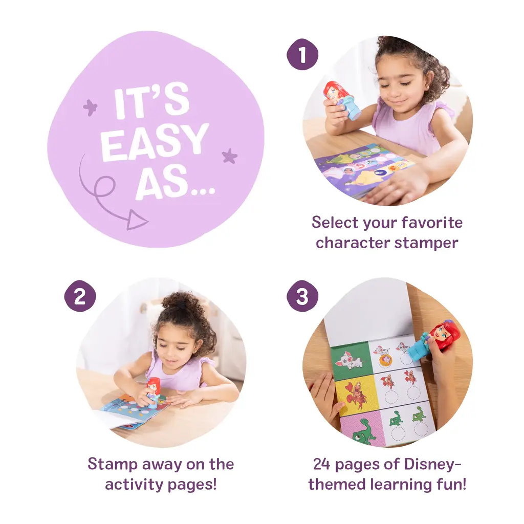 MELISSA & DOUG Sticker WOW! Activity Pad & Sticker Stamper - Ariel