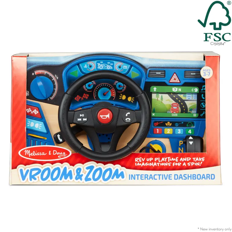 MELISSA & DOUG Vroom & Zoom Interactive Dashboard