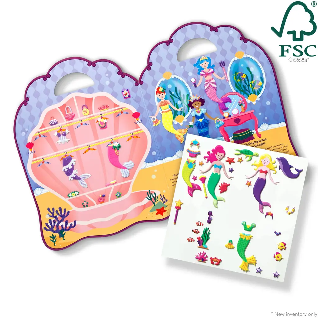 MELISSA & DOUG Puffy Sticker Play Set - Mermaid