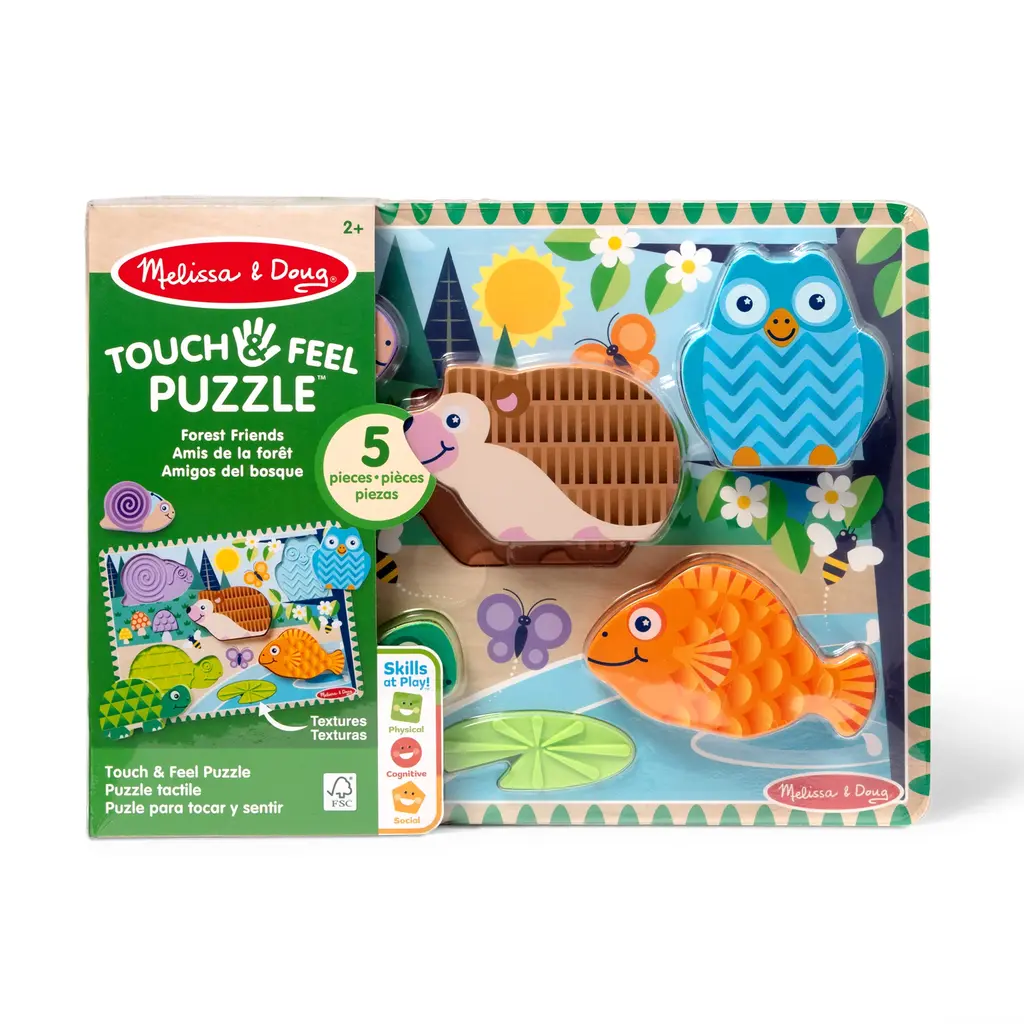 MELISSA & DOUG Forest Friends Touch & Feel Puzzle