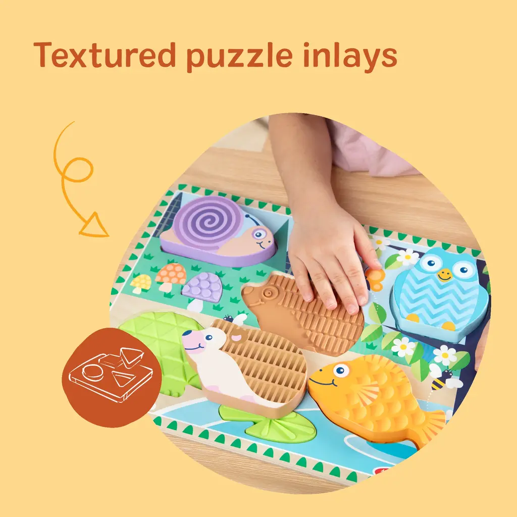 MELISSA & DOUG Forest Friends Touch & Feel Puzzle