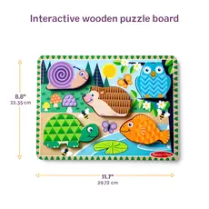MELISSA & DOUG Forest Friends Touch & Feel Puzzle