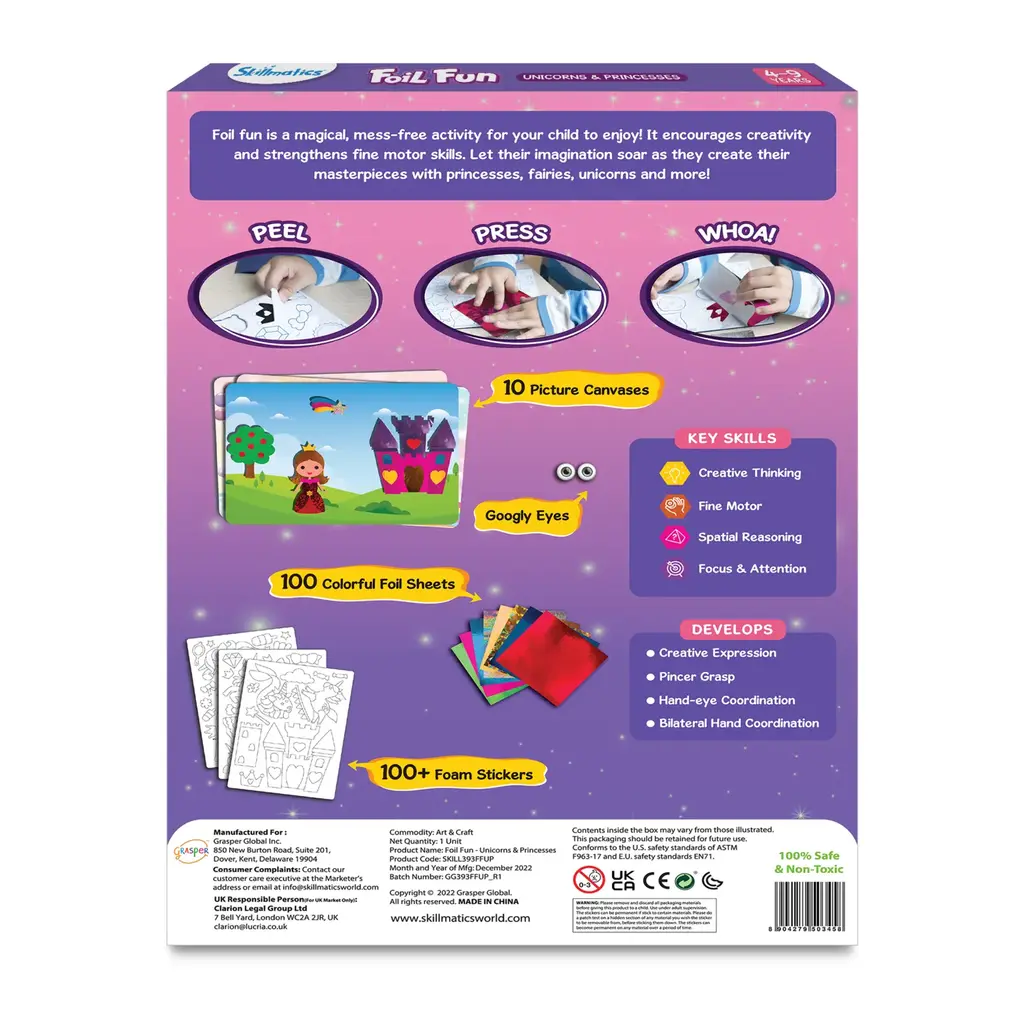 SKILLMATICS Peel & Press Foil Fun - Unicorns & Princesses
