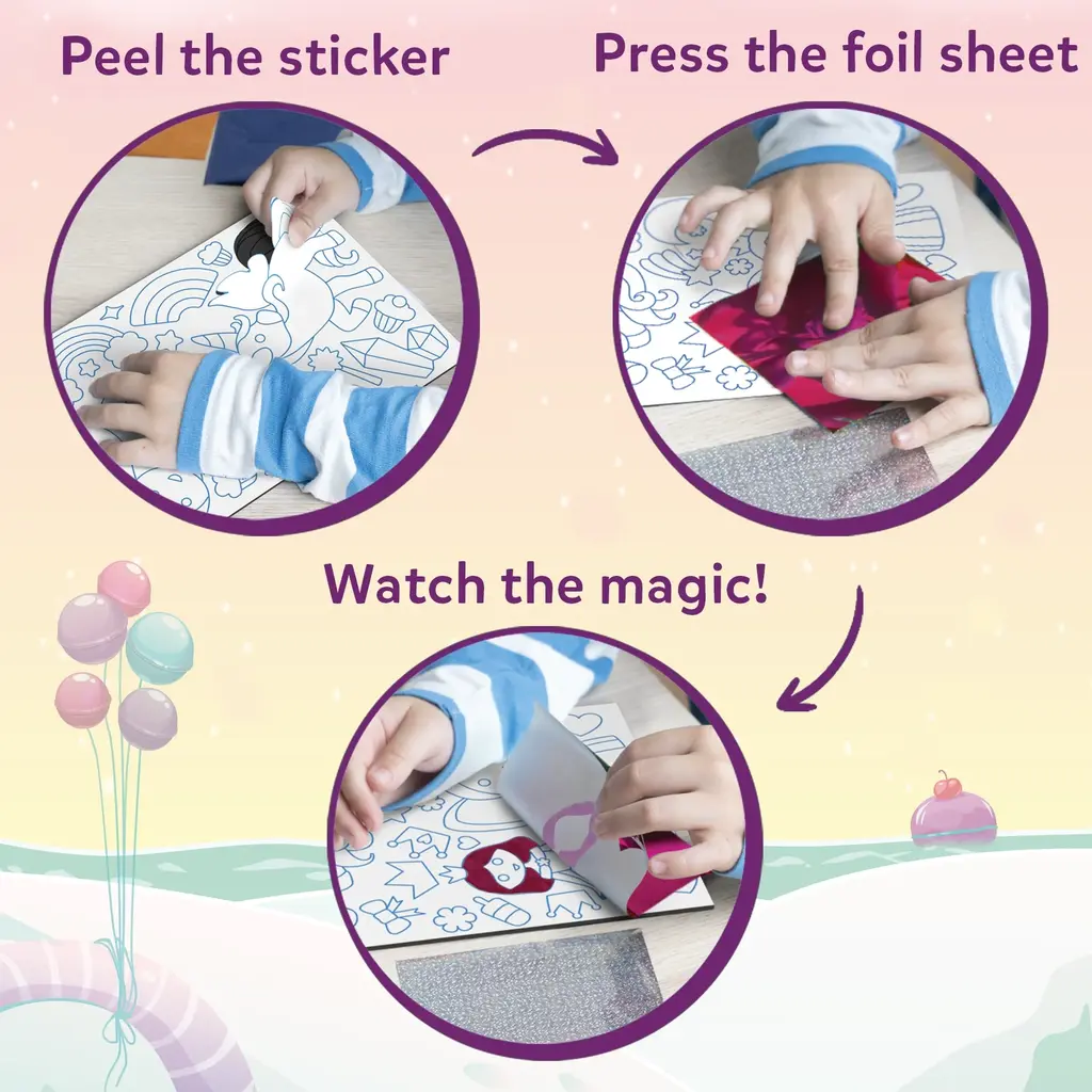 SKILLMATICS Peel & Press Foil Fun - Unicorns & Princesses