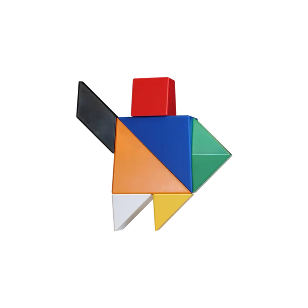 PICKAGRAM Pickagram Magnetic 3D Art Tangram Puzzle Asst