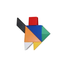PICKAGRAM Pickagram Magnetic 3D Art Tangram Puzzle Asst