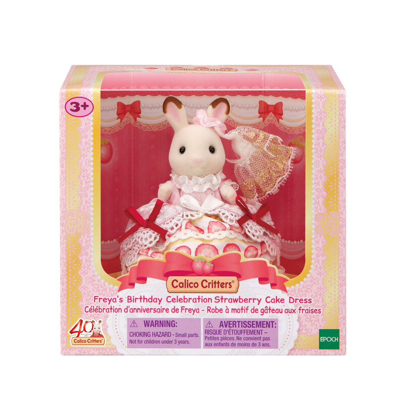 EPOCH EVERLASTING PLAY CC Happy Birthday Freya - Strawberry Cake Dress