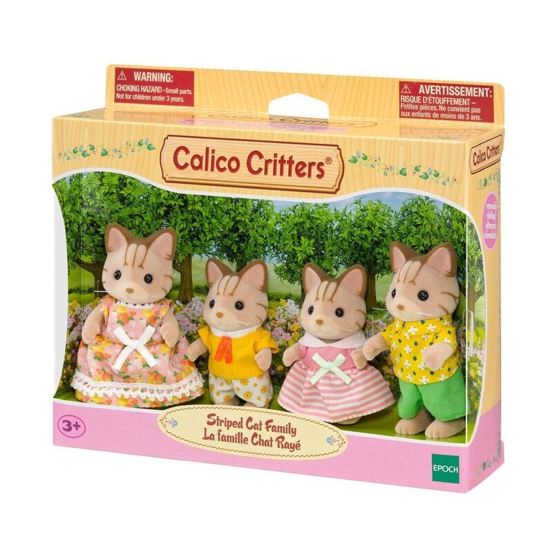 EPOCH EVERLASTING PLAY CC Striped Cat Family