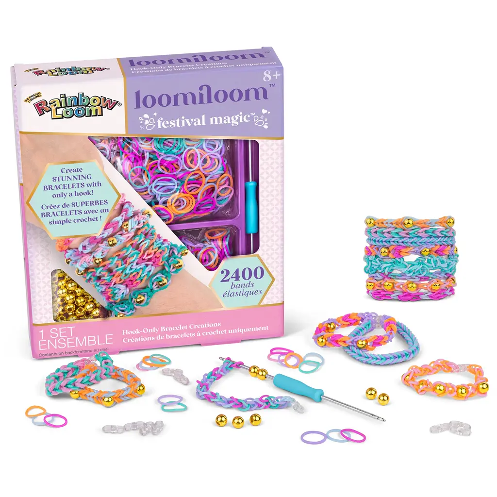 CHOONS DESIGN Rainbow Loom Loomiloom Festival Magic