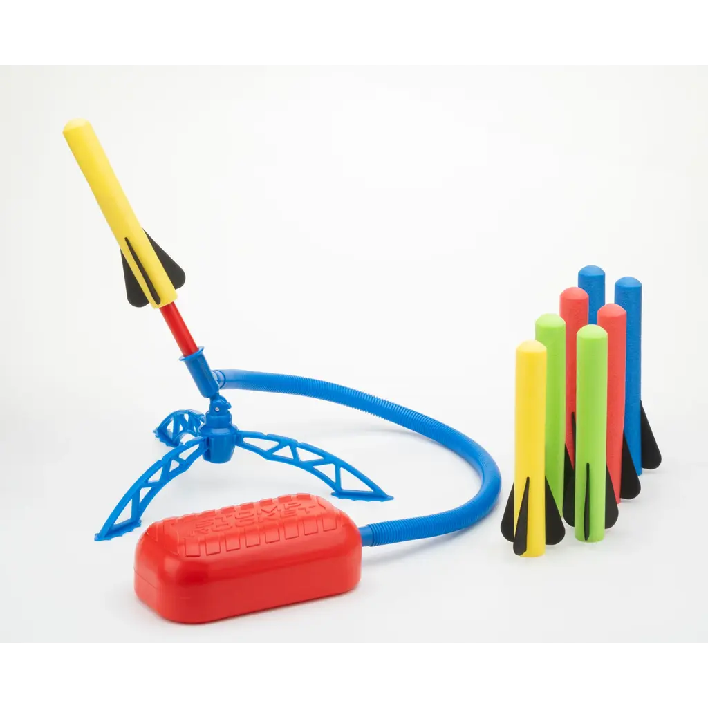 D & L Stomp Rocket Jr. Multi-Color Rocket Set