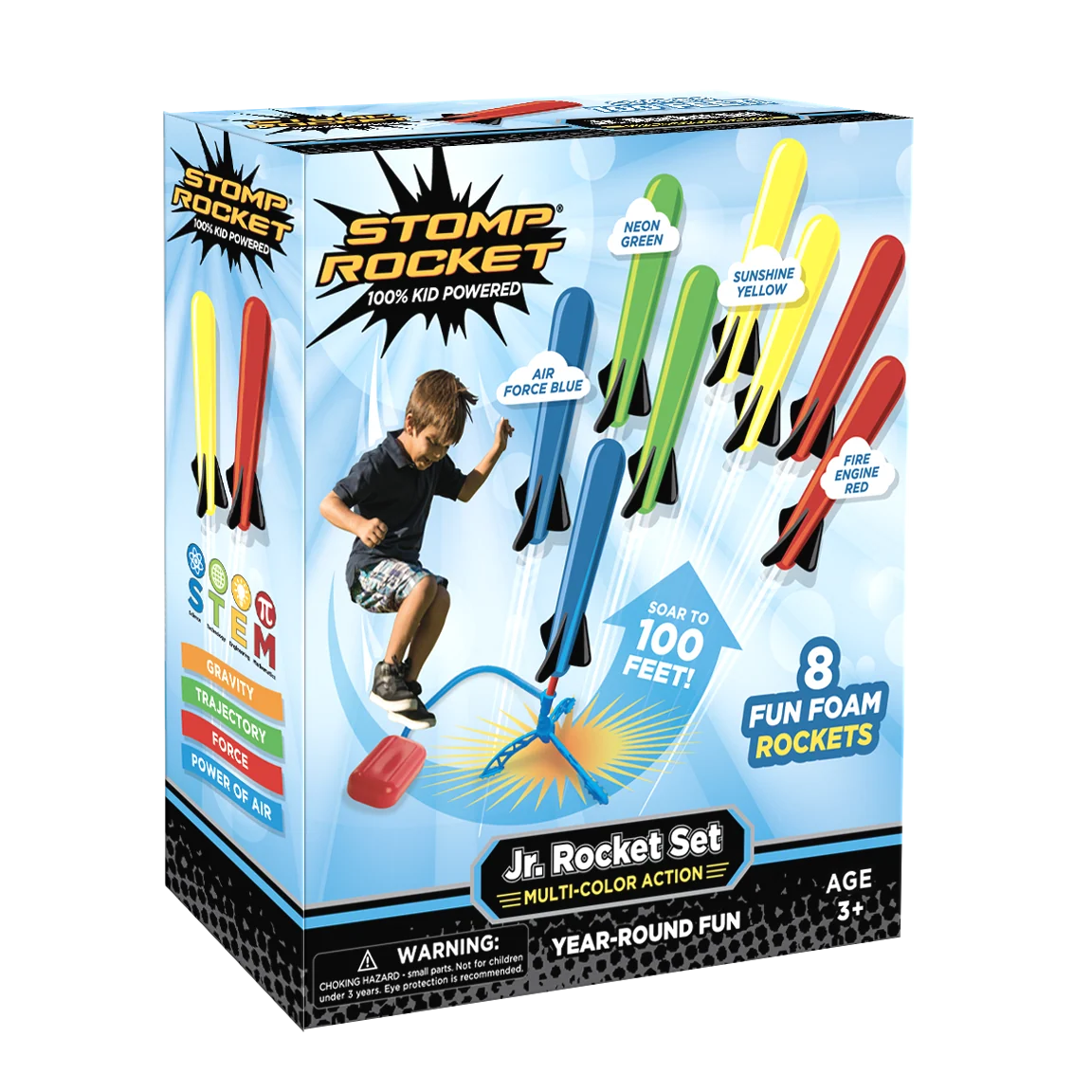 Stomp Rocket Jr. Multi-Color Rocket Set