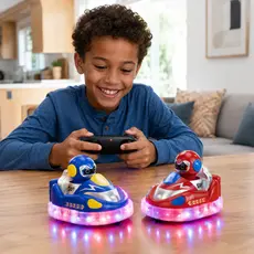 MUKIKIM LumeZoom RC Glow Crasherz Bumper Cars