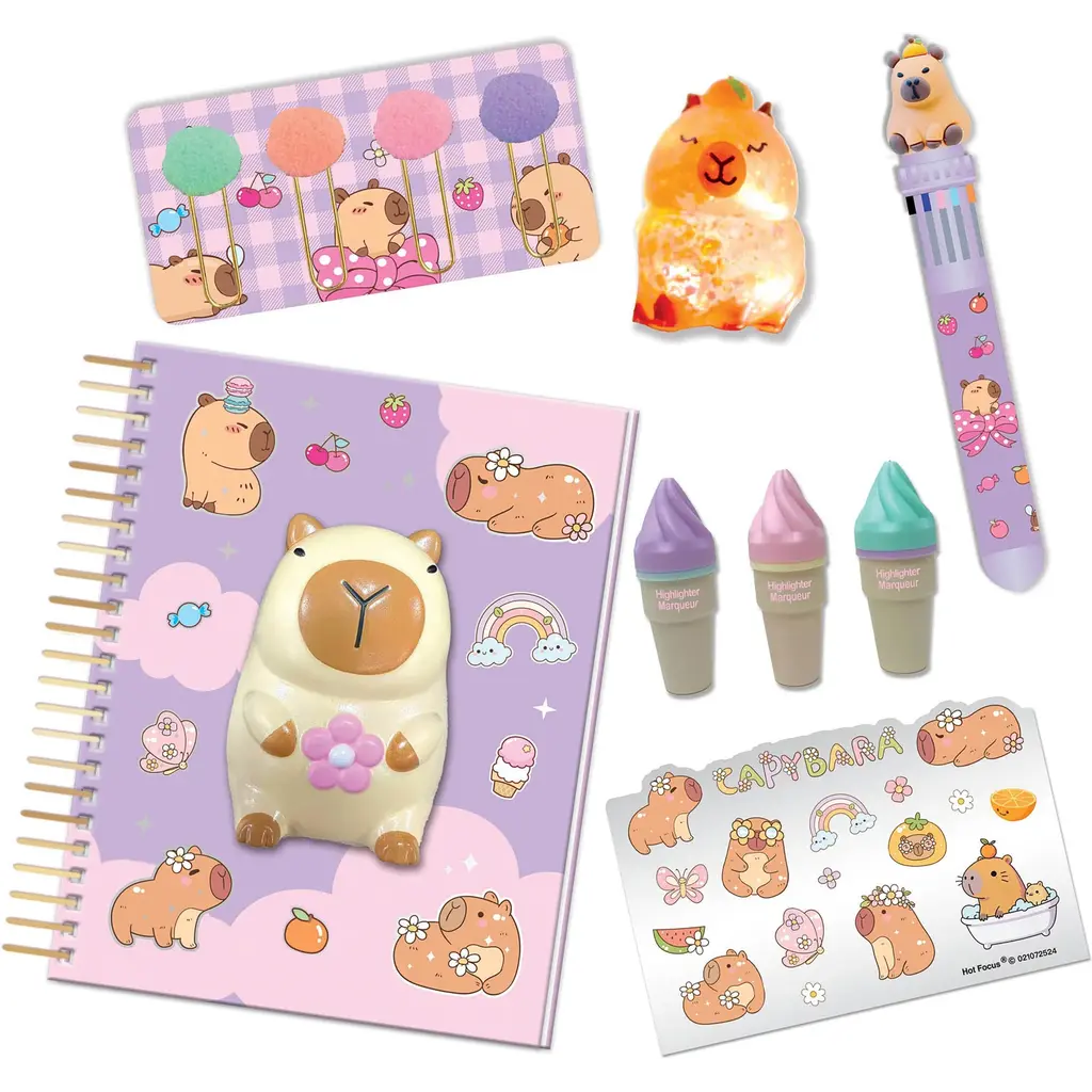 HOT FOCUS Squishy Journal Book - Capybara