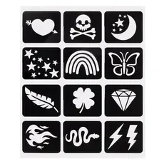 SNIFTY Metallic Tattoo Flair Tattoo Markers + Stencils
