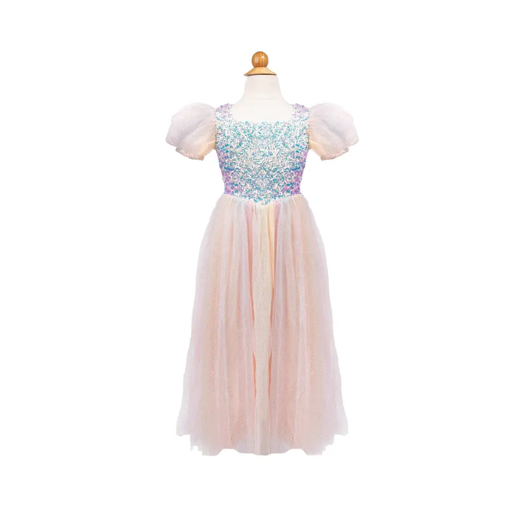 CREATIVE EDUCATION Rainbow Sherbert Sparkle Dress, Size 3-4