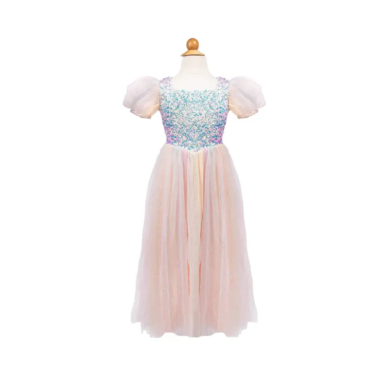 CREATIVE EDUCATION Rainbow Sherbert Sparkle Dress, Size 3-4