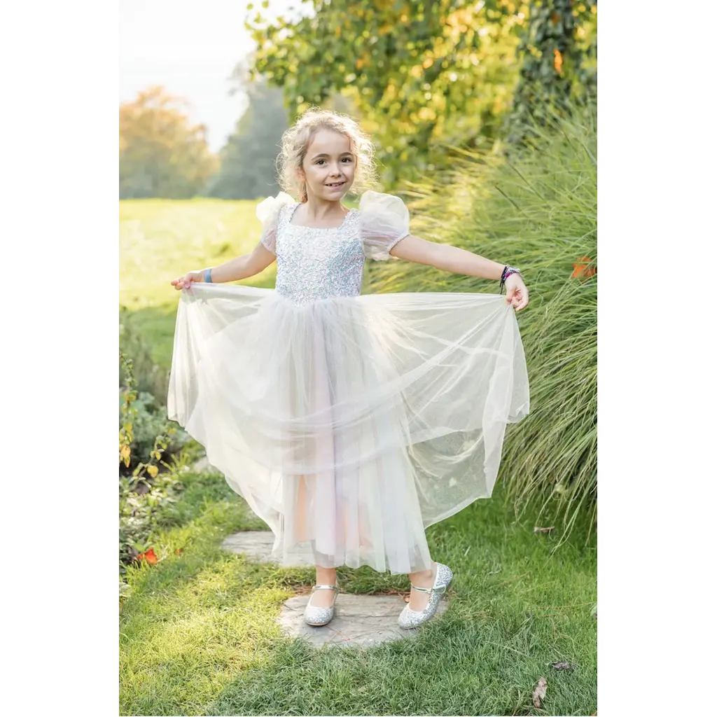CREATIVE EDUCATION Rainbow Sherbert Sparkle Dress, Size 5-6