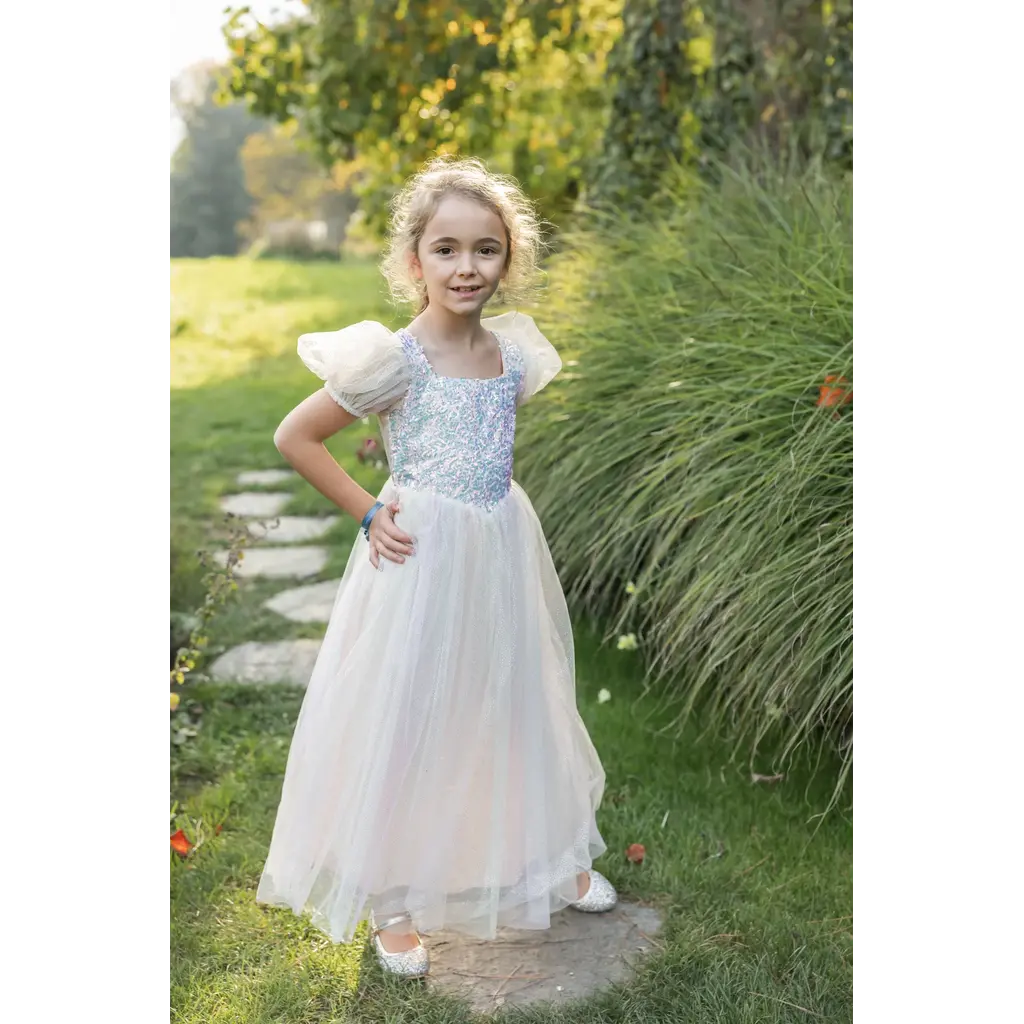 CREATIVE EDUCATION Rainbow Sherbert Sparkle Dress, Size 5-6